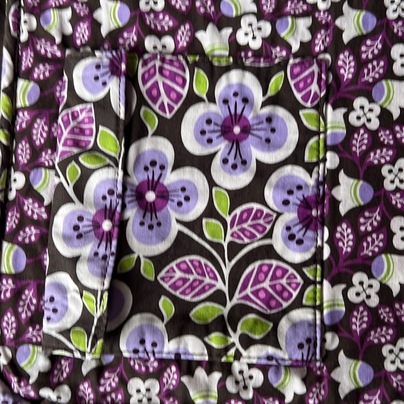 Vera Bradley Women’s Laptop Bag Plum Petals - Picture 6 of 8